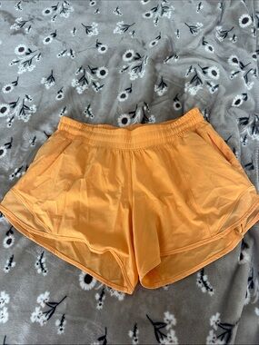 lululemon athletica Women's Orange Athletic Running Shorts